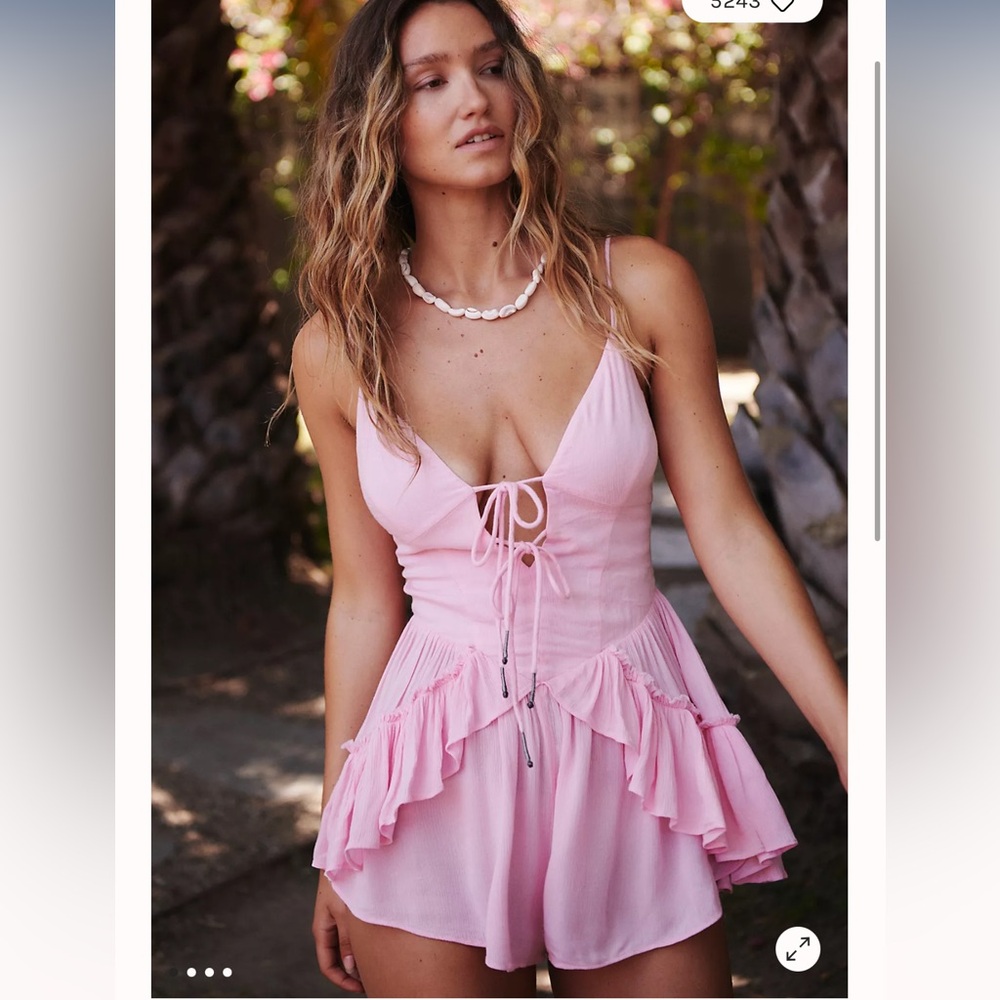 Free people Brielle romper small new